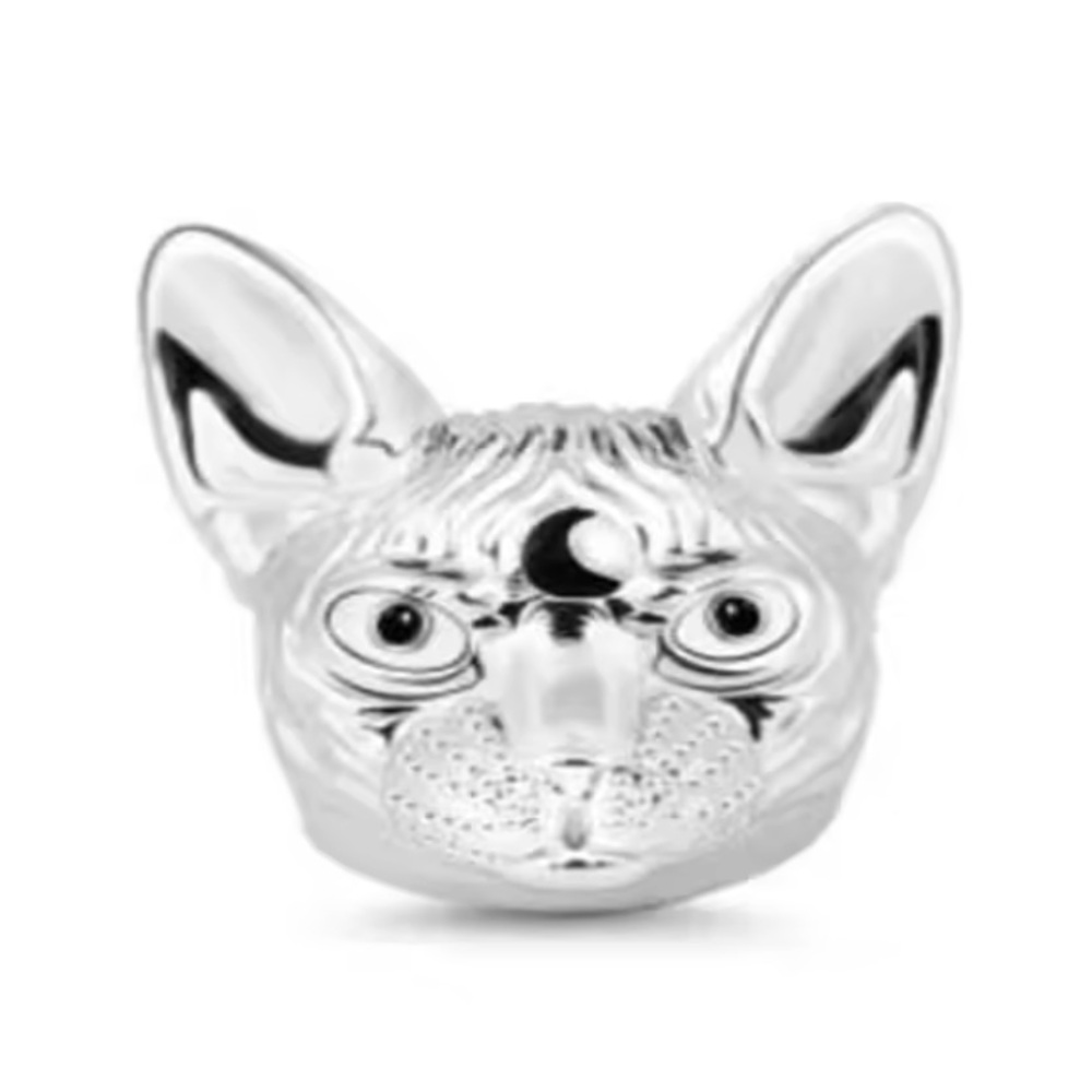 NWOT Sphynx Charm Cat Lover Bead Charm Sterling Silver 925